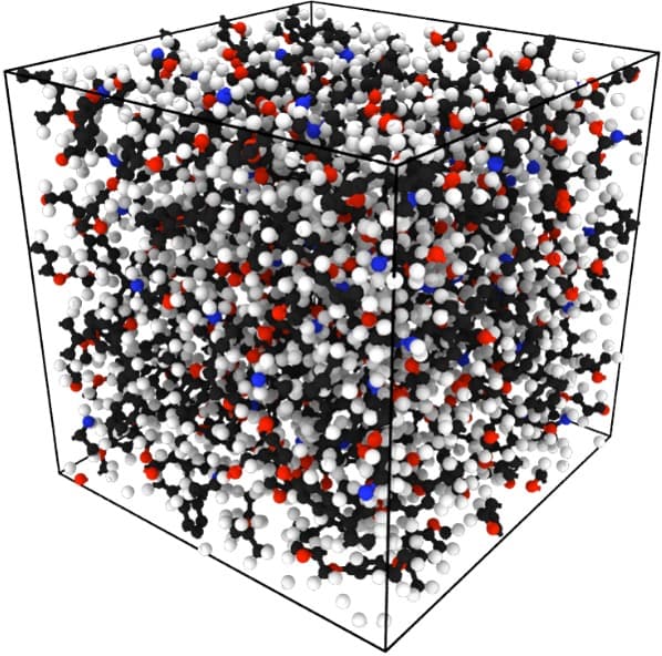 Atomistic epoxy molecular dynamics model